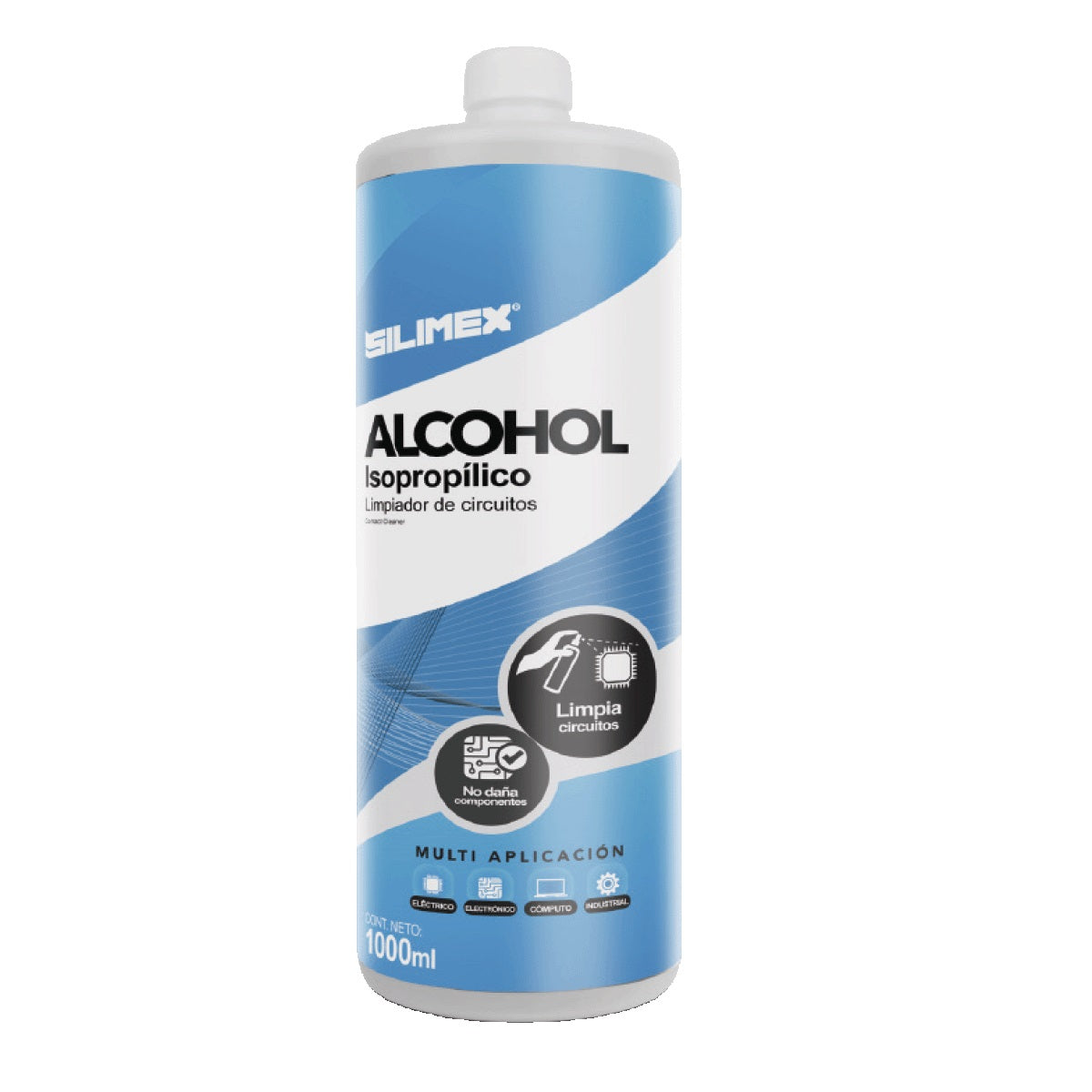 Alcohol Isopropílico SILIMEX ALCOHOL ISO - Azul, Alcohol Isopropilico, 1 LT Alcohol Isopropílico SILIMEX ALCOHOL ISO - Azul, Alcohol Isopropilico, 1 LT